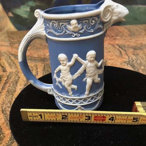 RARE Germany 1890s Ram head cherub SIGNED GOAT HEAD CHILDREN Cherub - Picture 13 of 16